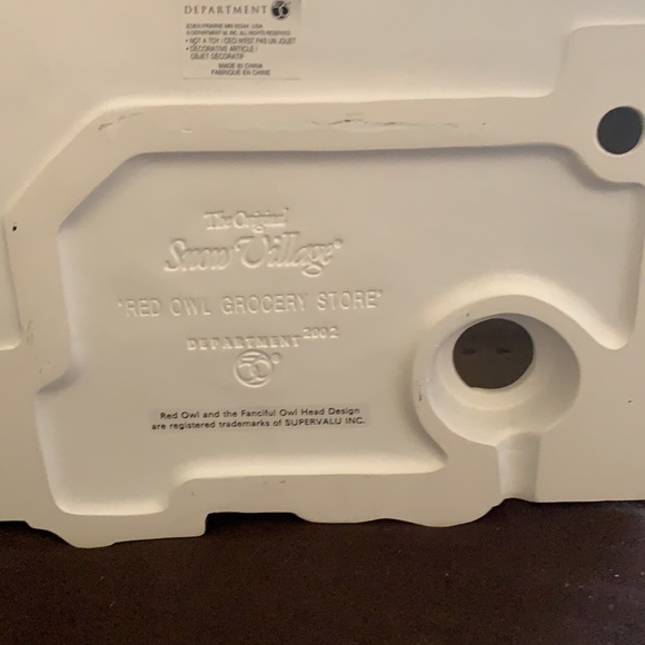 Snow Village Department 56 Red Owl Grocery Store Vintage rare. - Picture 8 of 13